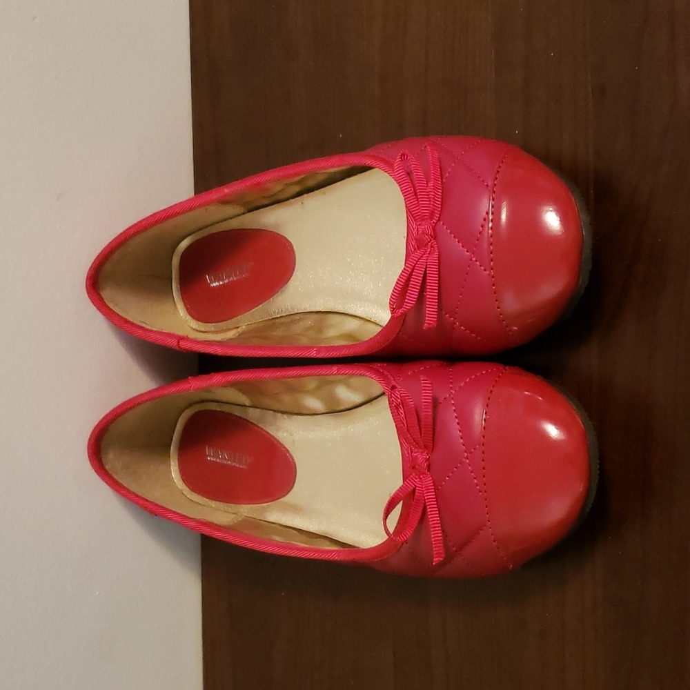Wanted Hot Pink Quilted Ballet Flats with Bow Trim